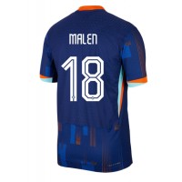 Netherlands Donyell Malen #18 Replica Away Shirt Euro 2024 Short Sleeve